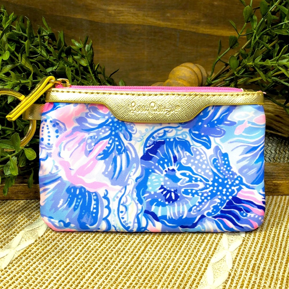 LILLY PULITZER ID/Coin Keychain Pouch NWOT